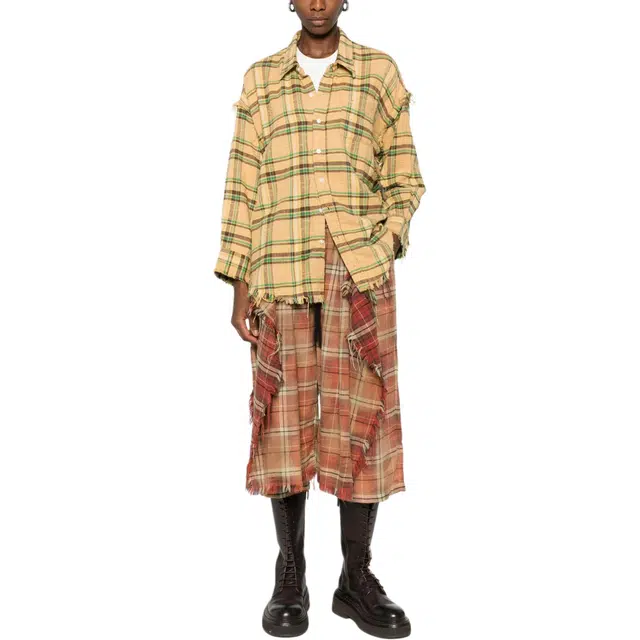 R13 FW25 Plaid Shirt