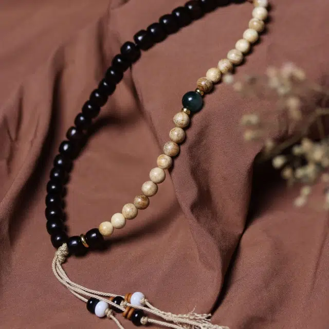 爵倾 水墨丹青来财 黑檀 珠串 男女同款情侣款