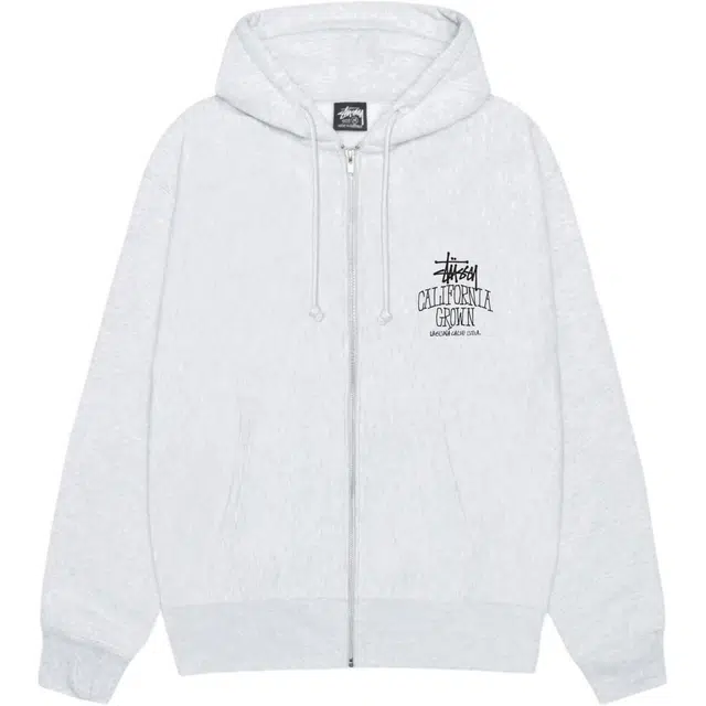 Stussy FW25 SS25 CALI GROWN ZIP HOODIE logo