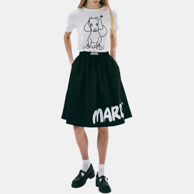 MARDI MERCREDI SS25 SLIM TSHIRT DDANJI CH.02_IVORY BLACK T