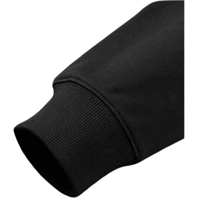 与狼共舞 潮流时尚百搭舒适精致刺绣印花吸汗轻薄透气卫衣 男款 黑色