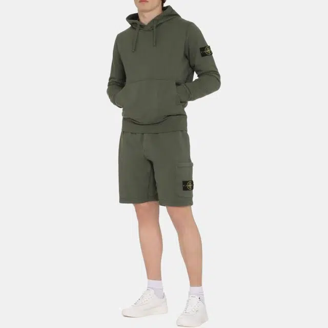 Stone Island Hooded Sweatshirt Green