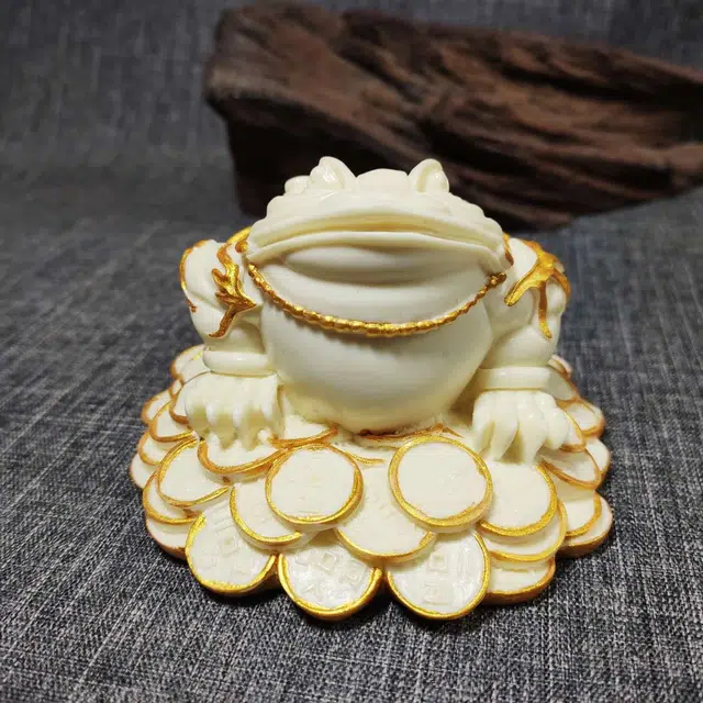 爵倾 招财金蟾 象牙果 把件 男女同款情侣款