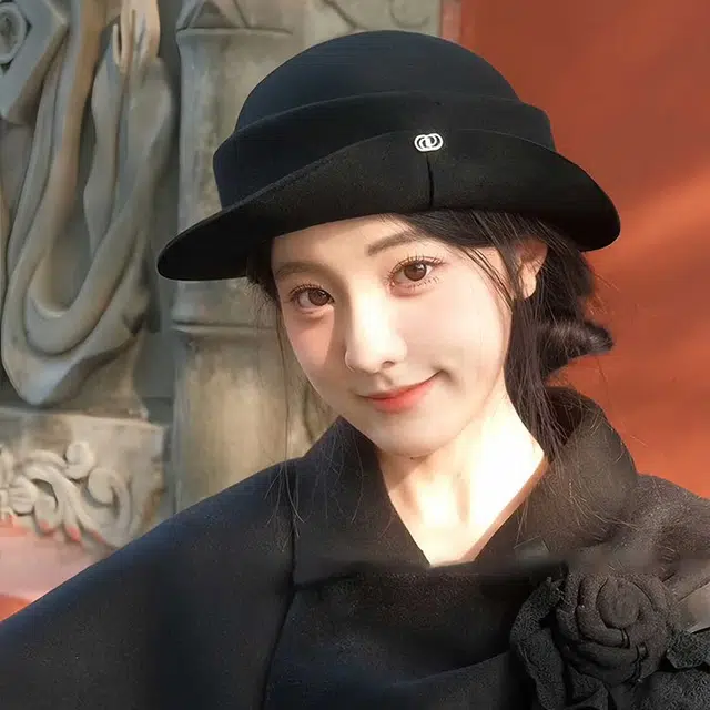 【轻奢高品质~千金风】 攸委 英伦复古卷边礼帽女秋冬季显脸小名媛赫本风气质优雅帽子 羊毛 文艺高级感法式渔夫帽盆帽贝雷帽 女款