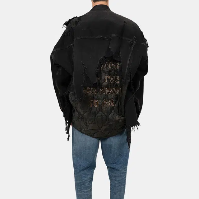 Maison Mihara Yasuhiro FW25 Military Jacket Layered Denim Jacket 2025