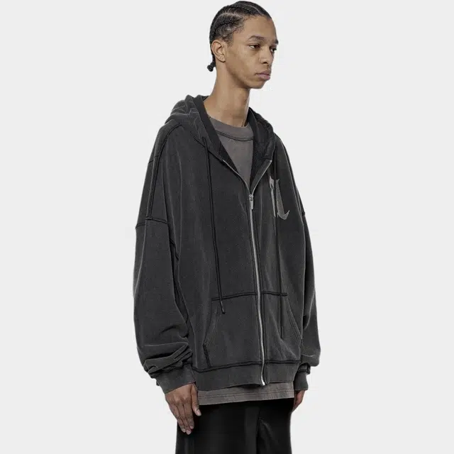 ARNODEFRANCE Punk Washed Black Sweatshirt