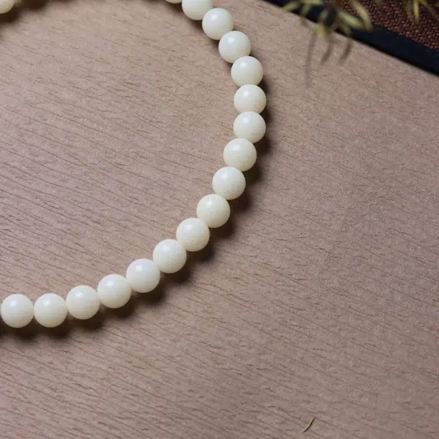 爵倾 圆珠搭配跑环、象牙果抱球貔貅#好运 白玉菩提 珠串 男女同款情侣款