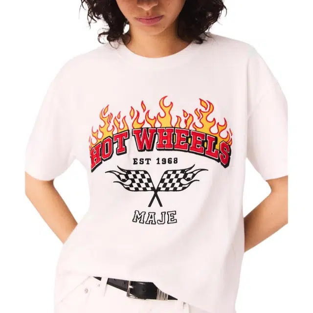 Maje x Hot Wheels SS25 logoT