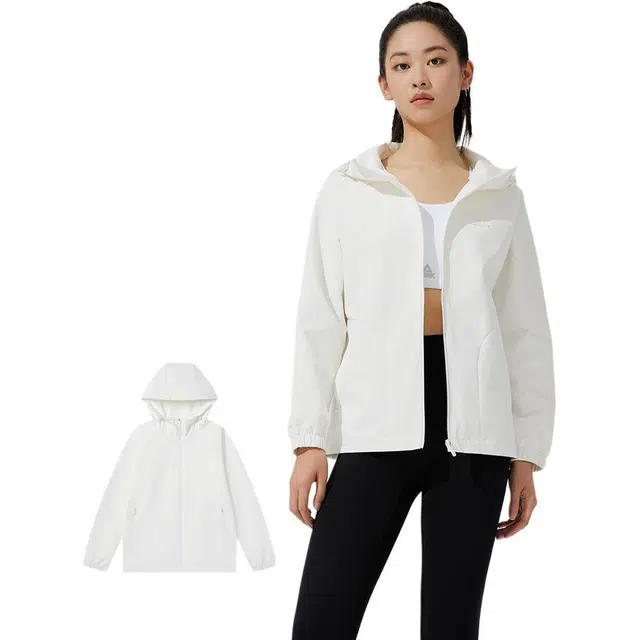 匹克 综合运动系列 防晒休闲运动风衣 女款 本白