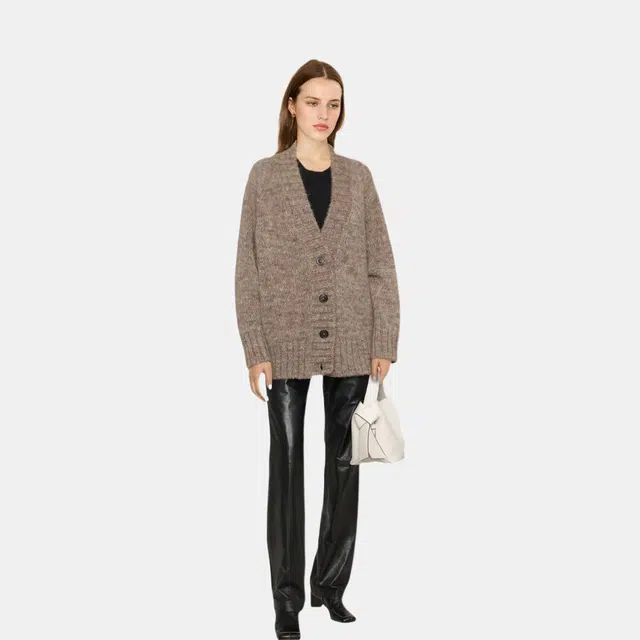 Maison Margiela V-Neck Cardigan Brown