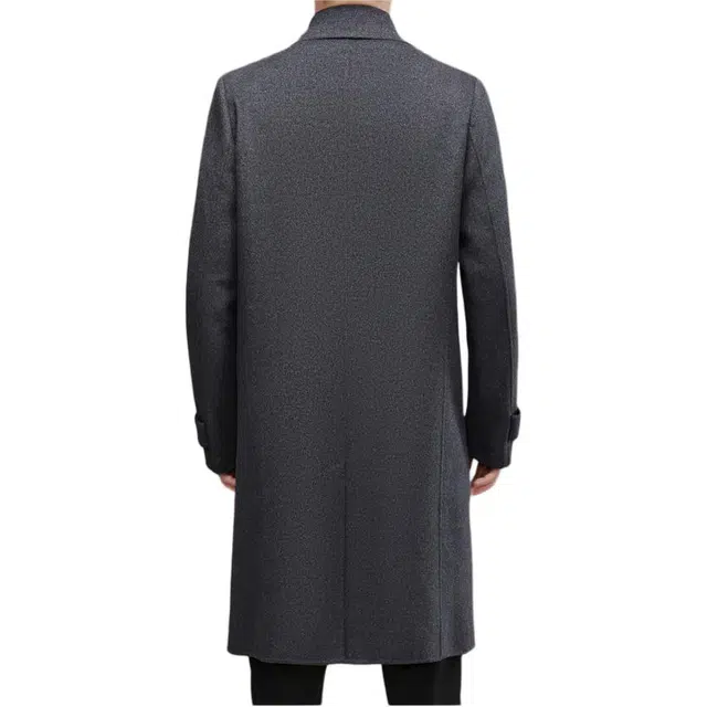 【dme】 秋冬高级感毛呢大衣男羊毛中长款外套过膝妮子呢子非双面羊绒男装 男款