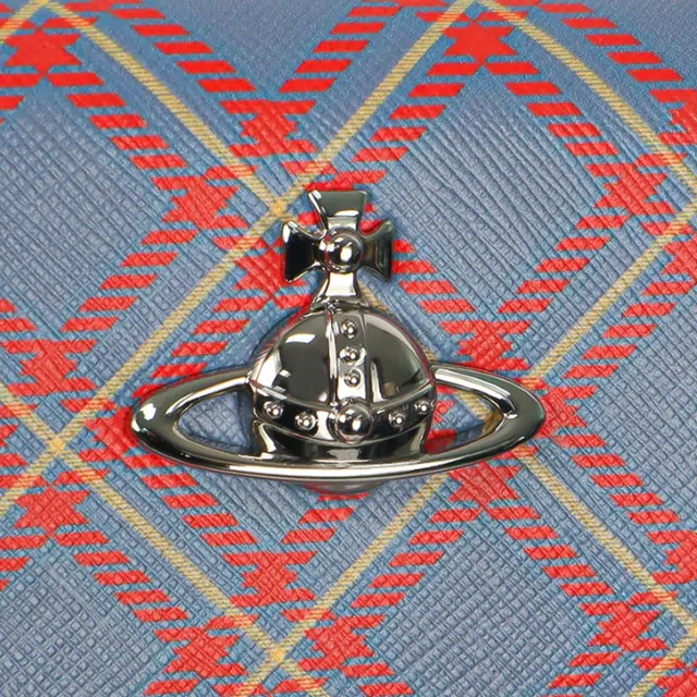 Vivienne Westwood Orb Leather Shoulder Bag Blue