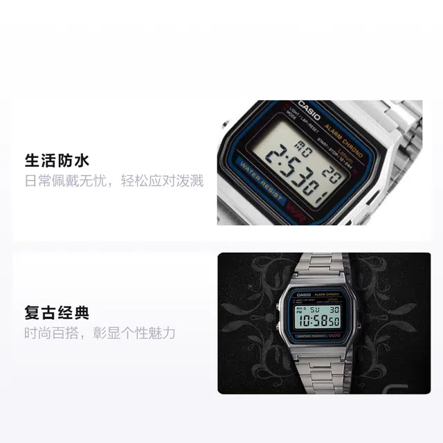 CASIO YOUTH 36.8*33.2mm A158WA-1