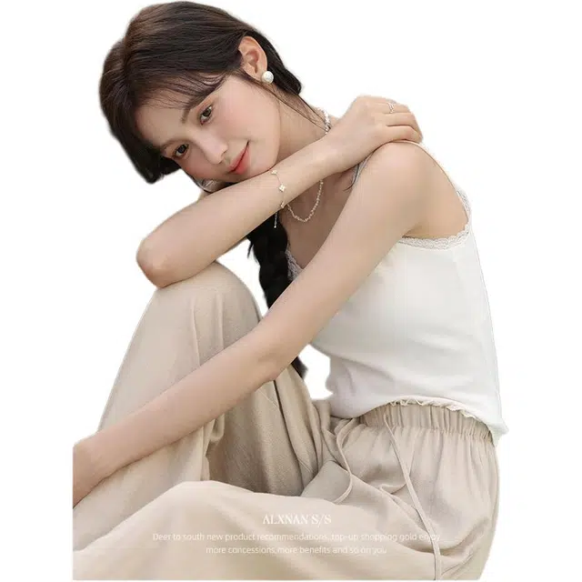 鹿向南 气质宽松百搭舒适长裤休闲裤 女款