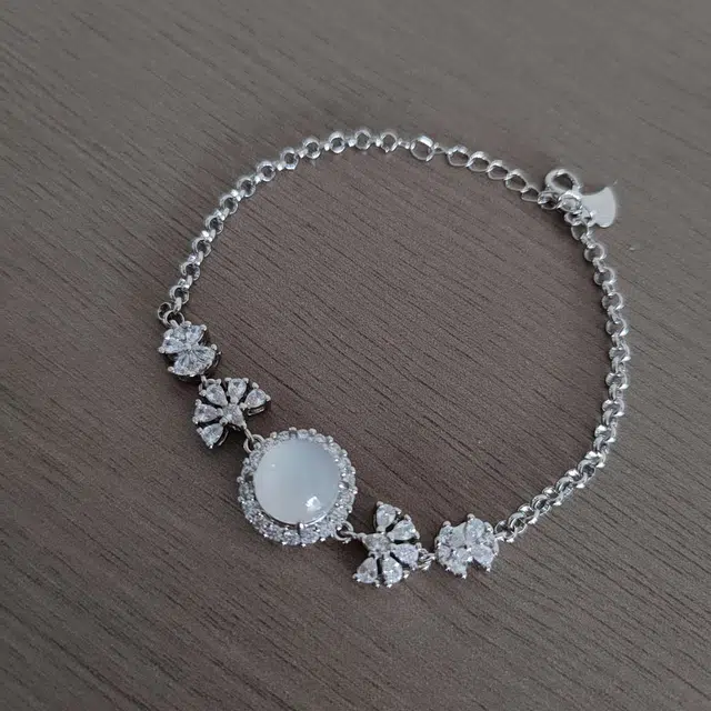 识恩 紫爱丽丝新中式轻奢高级感国潮复古风＃好运 精致简约时尚气质优雅温婉小众设计 玉髓 手链 男女同款情侣款