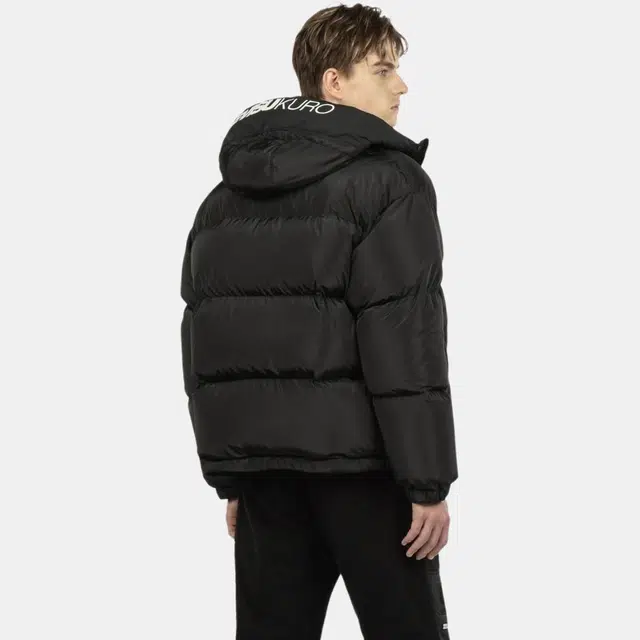 EVISU Hooded Down Jacket Black