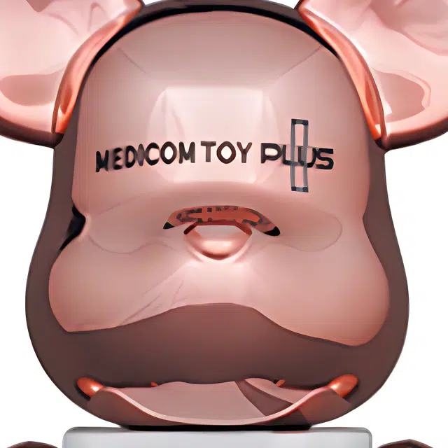 BE@RBRICK MEDICOM TOY PLUS Pink Gold Chrome Ver.