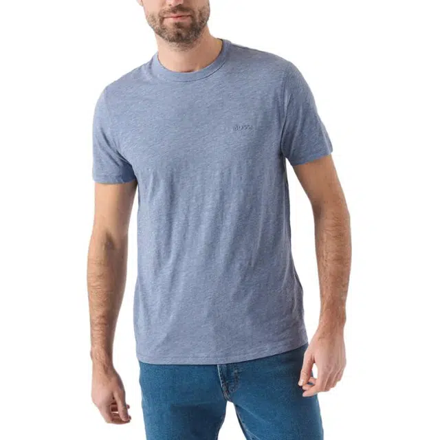 HUGO BOSS Cotton-Jersey T-Shirt With Tonal Logo T