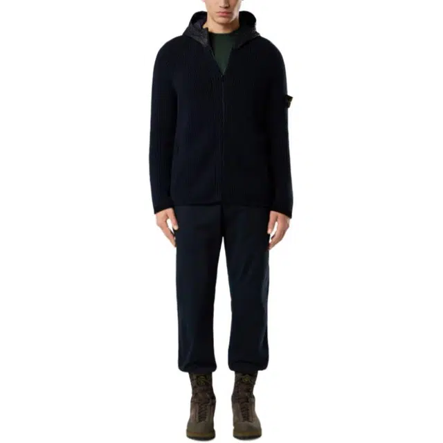 STONE ISLAND MIXED FABRIC VANIS FULL RIB RWS WOOL