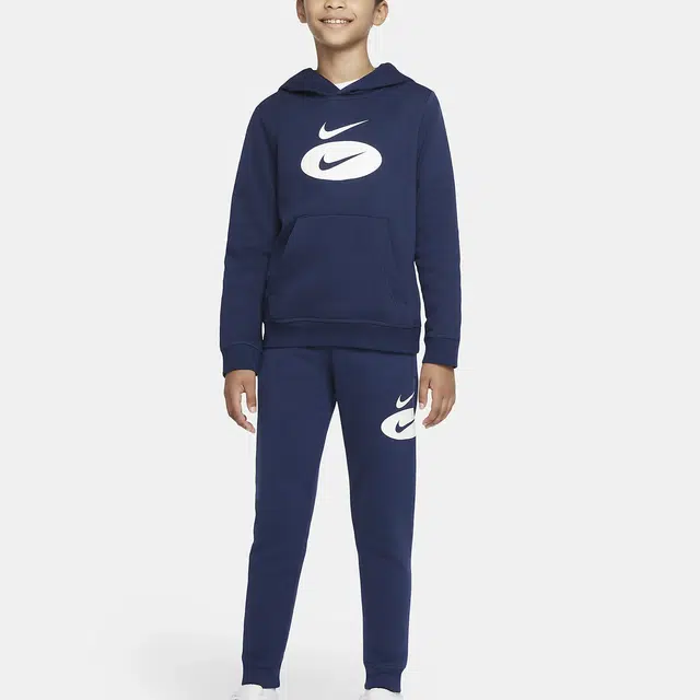 Nike Sportswear Pullover Hoodie Midnight Navy/Cool Grey/Sail
