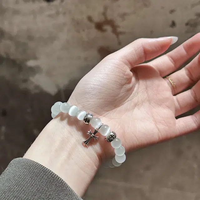 爵倾 串珠装饰 猫眼石 玉石手串 男女同款情侣款