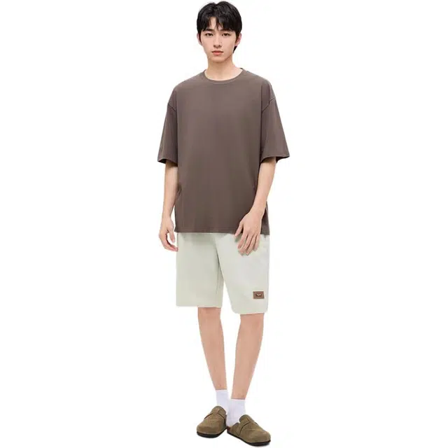 三福 简约运动风修身中腰五分休闲短裤 男款