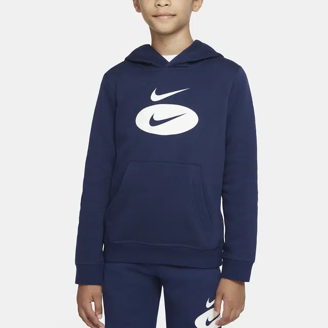 Nike Sportswear Pullover Hoodie Midnight Navy/Cool Grey/Sail