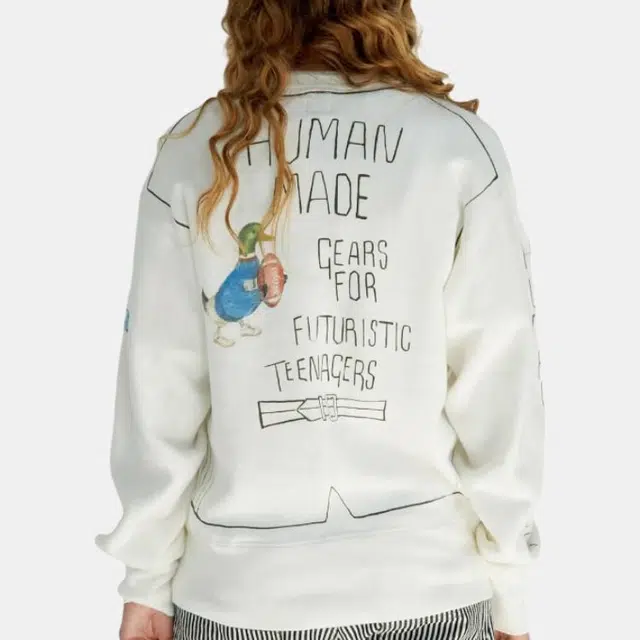 HUMAN MADE FW23 Crewneck Sweatshirt White