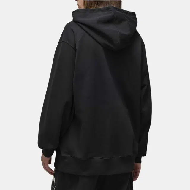 Y-3 Floral Print Hoodie Black