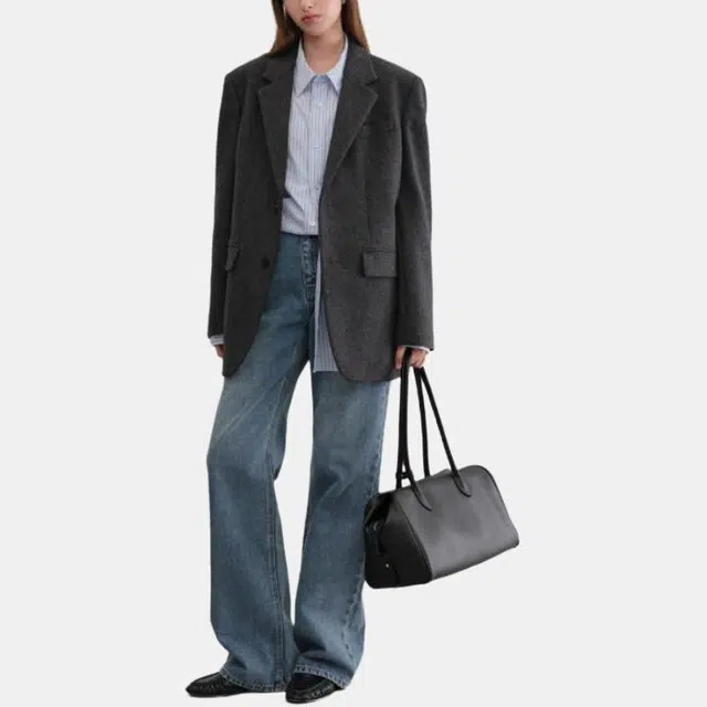 Dunst RELAXED FLARE JEANS CLASSIC BLUE