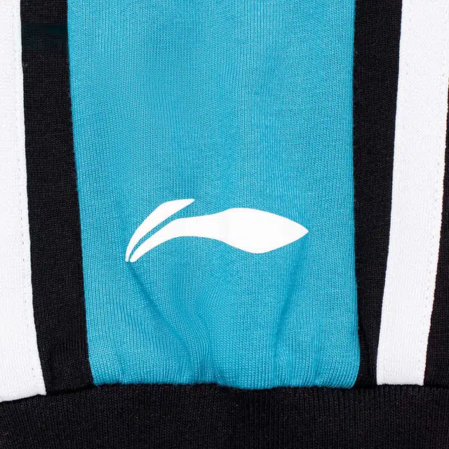 李宁儿童 篮球系列 圆领撞色字母印花长袖休闲卫衣 儿童款 黑色