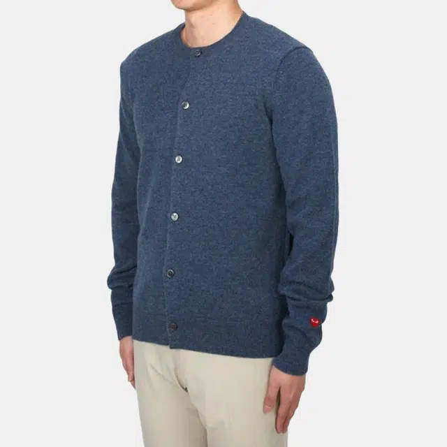 CDG Play SS24 Navy Sweater