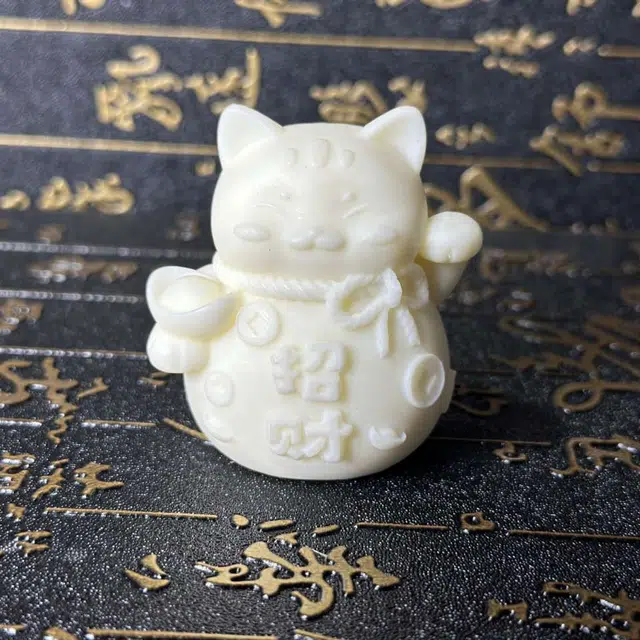 爵倾 招财猫恭喜发财天天赚大钱 象牙果 菩提 男女同款情侣款