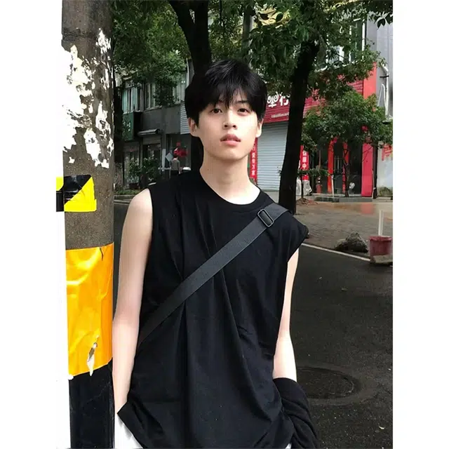 徐百货 坎肩外穿美式潮牌健身服内搭运动百搭速干无袖打底衫夏季背心 男女同款