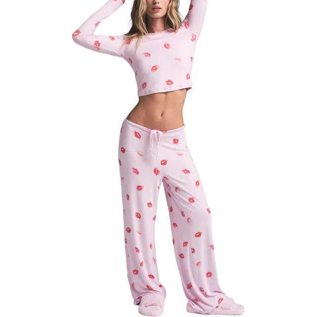 SKIMS Sleep Super Cropped Long Sleeve