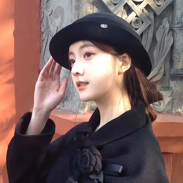 【轻奢高品质~千金风】 攸委 英伦复古卷边礼帽女秋冬季显脸小名媛赫本风气质优雅帽子 羊毛 文艺高级感法式渔夫帽盆帽贝雷帽 女款
