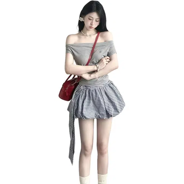 沐晓欣 休闲简约通勤百搭裙装套装 女款