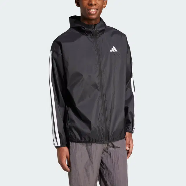 adidas Essential3-Stripes Ripstop Windbreaker