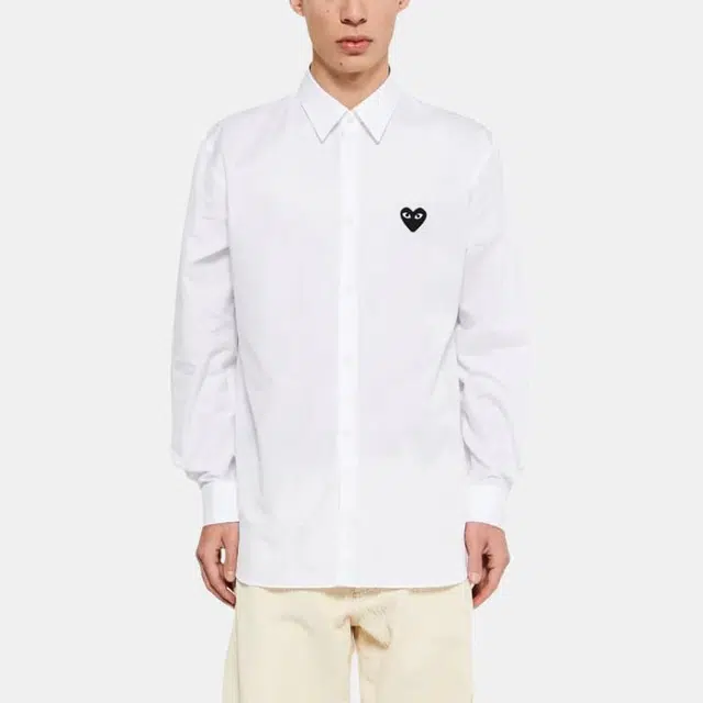 CDG Play SS24 White Shirt
