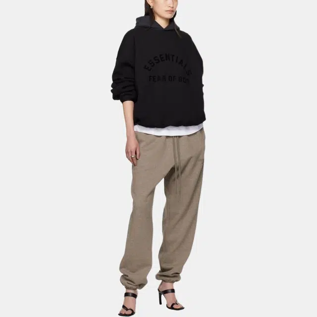 Fear of God Essentials SS24 Nylon Fleece Hoodie Black