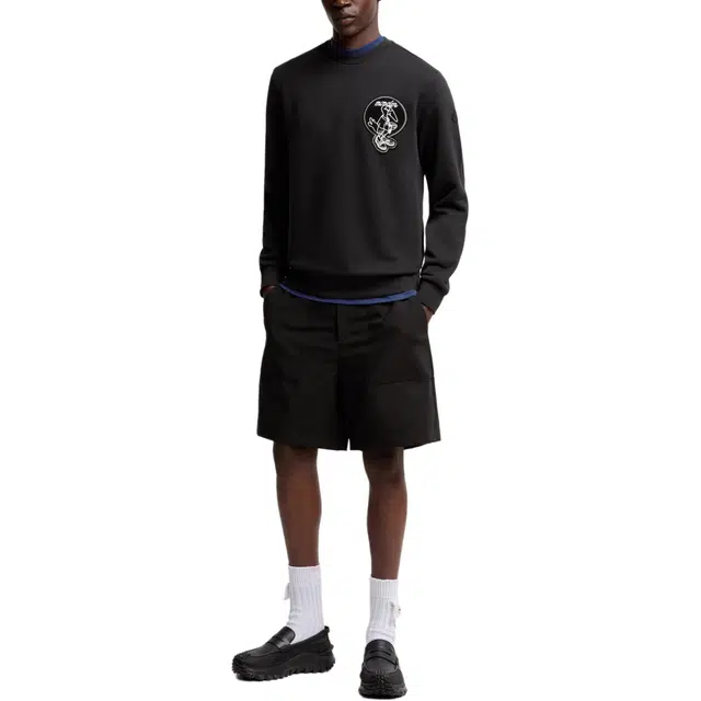 Moncler Mascot Patch Cotton Sweatshirt