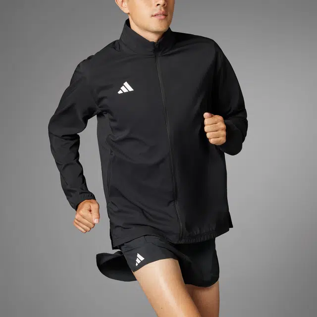adidas Adizero Essentials Running Jacket Logo