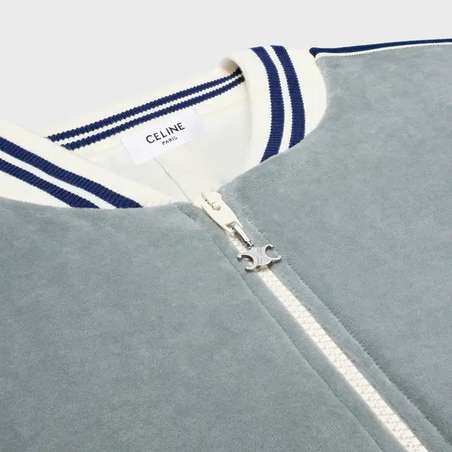 CELINE FW25 Triomphe Embroidered Baseball Jacket