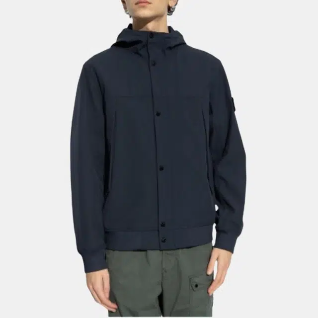 Stone Island Soft Shell Jacket Navy