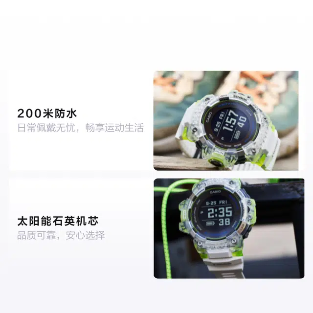 G-SHOCK G-SQUAD GPS LED 54.6*55mm GBD-H1000-7A9PRD