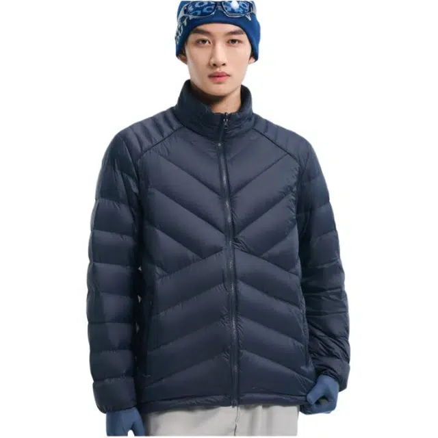 探路者  休闲舒适三合一  防水防风保暖冲锋衣 男款 蓝岩黑