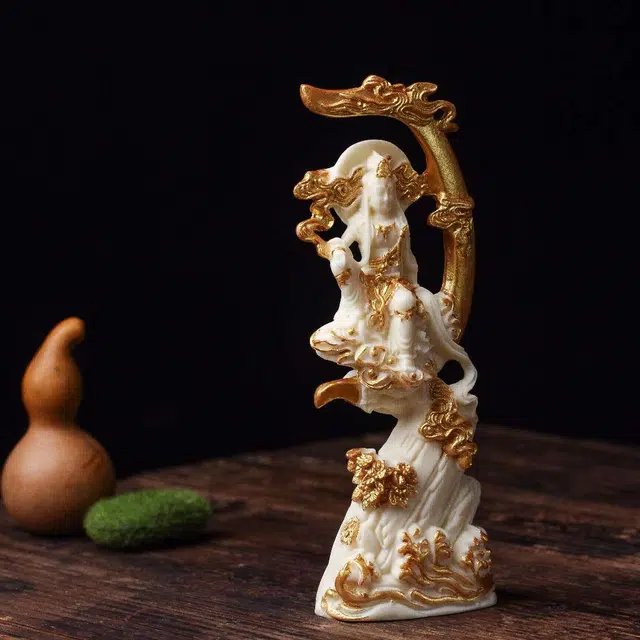 爵倾 《名称》水月观音 象牙果 摆件 男女同款情侣款