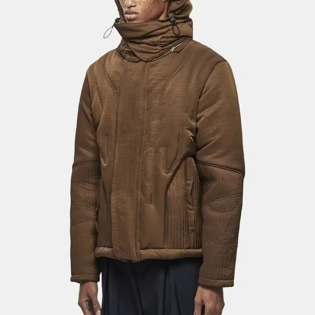 A-COLD-WALL* Nylon Hooded Jacket Brown