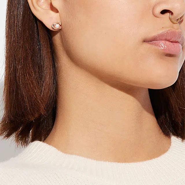 COACH Rose Gold Earrings
