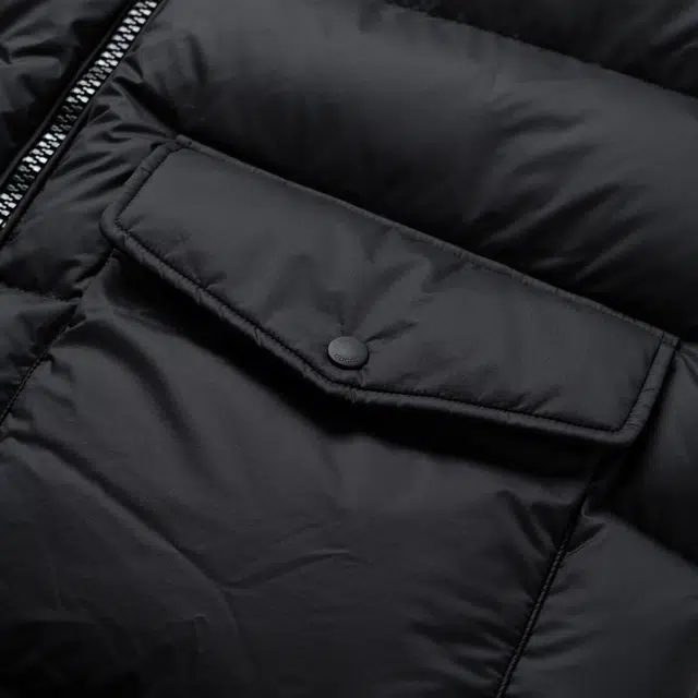 Gucci SS24 Logo Hooded Down Jacket Black